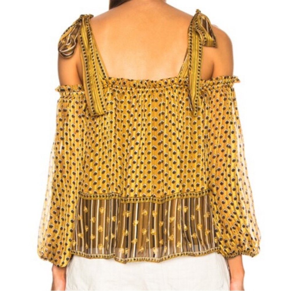 ULLA JOHNSON Clement Cold Shoulder Top - Picture 3 of 11